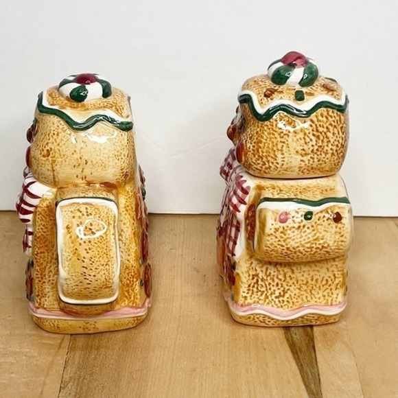 Gingerbread Men Sugar Bowl and Creamer Christmas Sugar Bowl and Creamer, - Picture 7 of 8